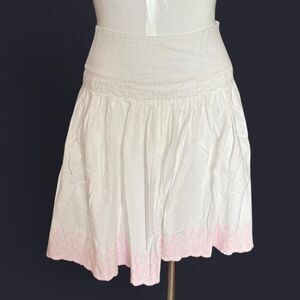 Copper Key Women's White and Pink Skirt